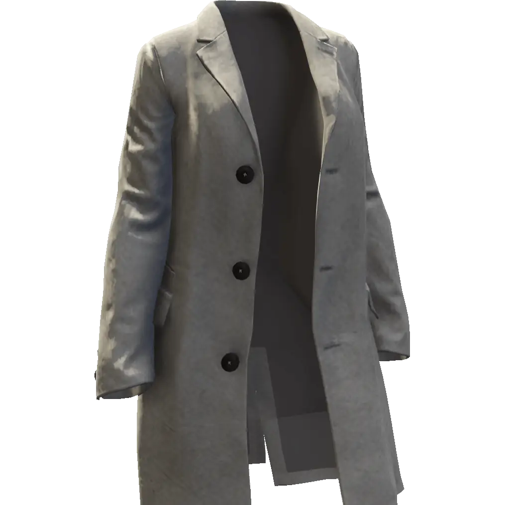 Открытое длинное пальто