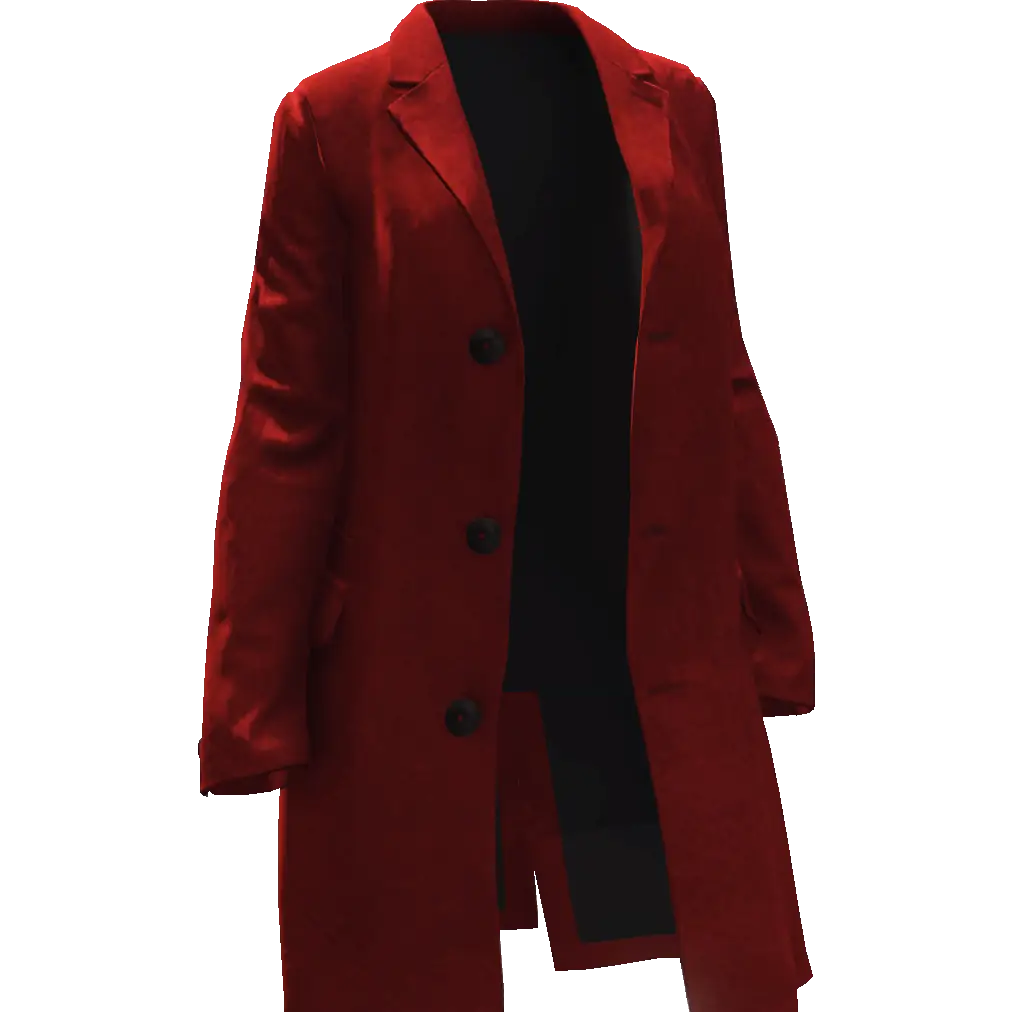 Открытое длинное пальто