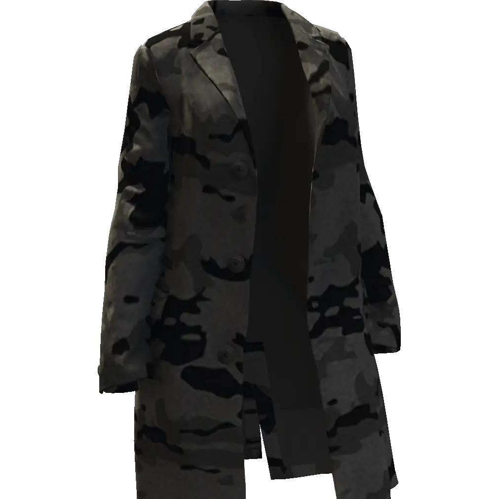 Открытое длинное пальто