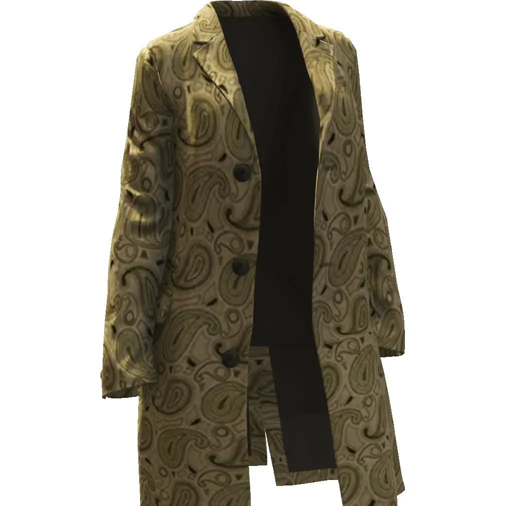 Открытое длинное пальто