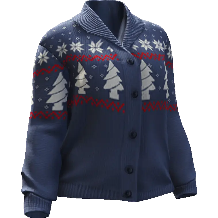 Кофта с ёлками №1