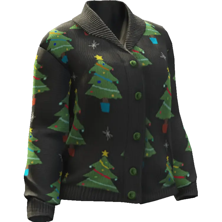 Кофта с ёлками №1