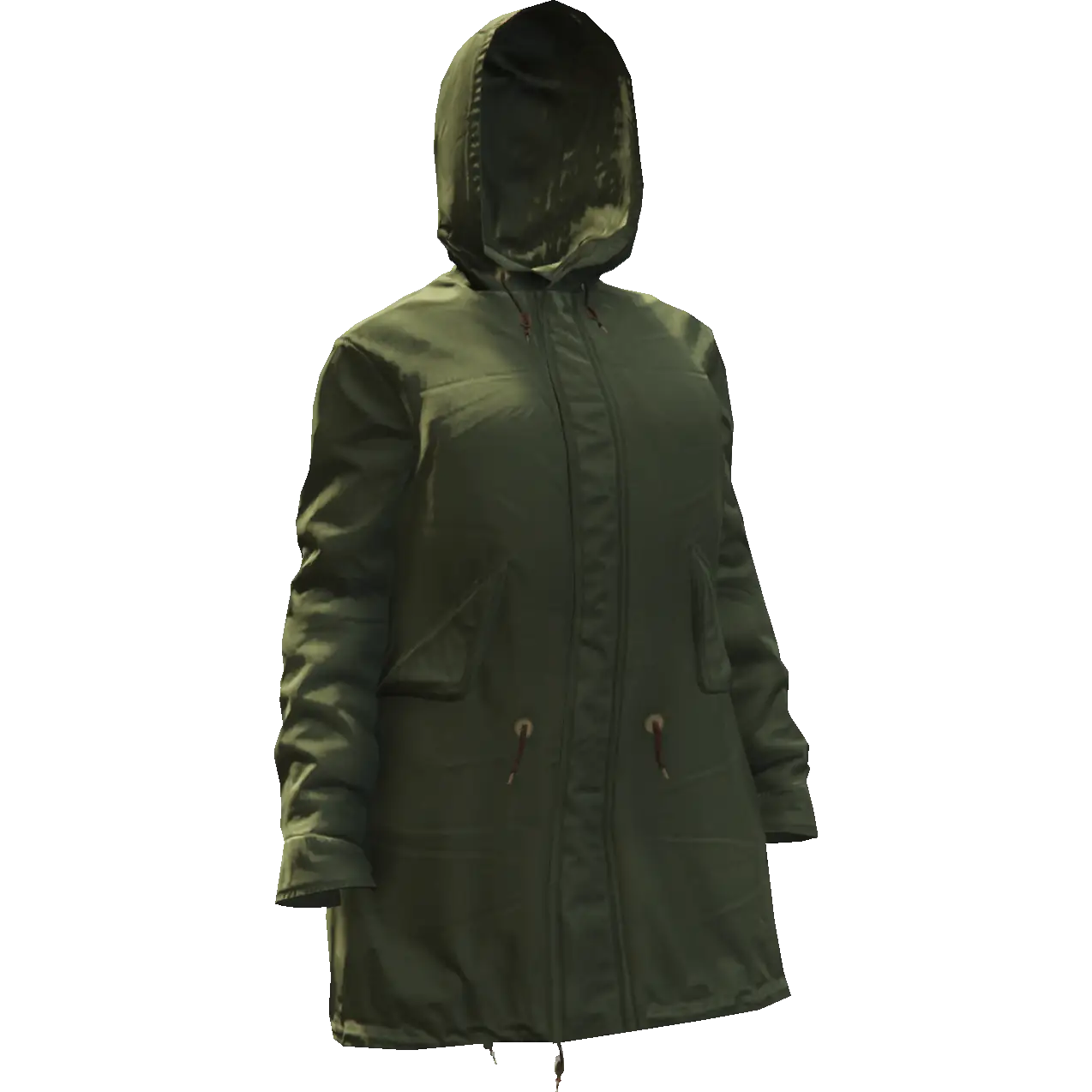 Закрытая модная куртка с капюшоном