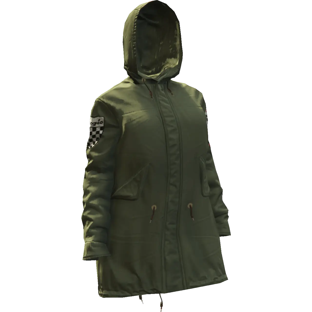 Закрытая модная куртка с капюшоном