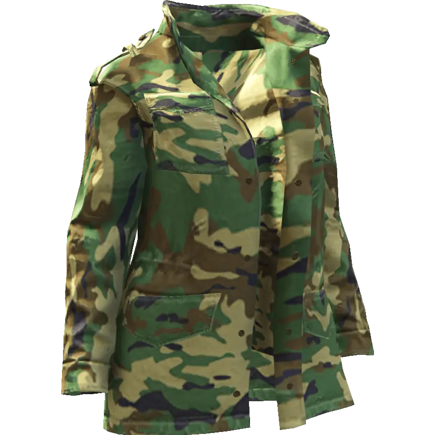 Куртка длинная на пуговицах расстегнутая