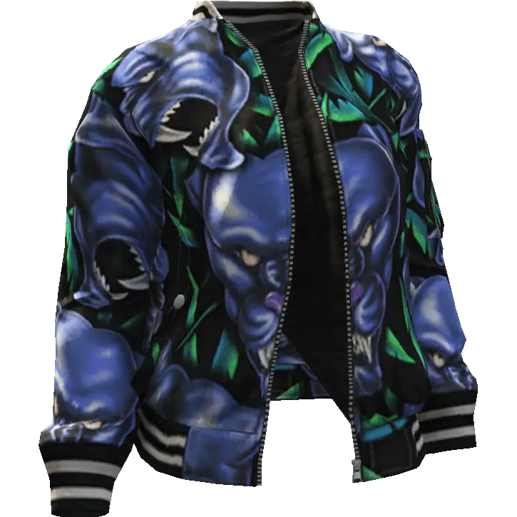 Открытая куртка с пантерами