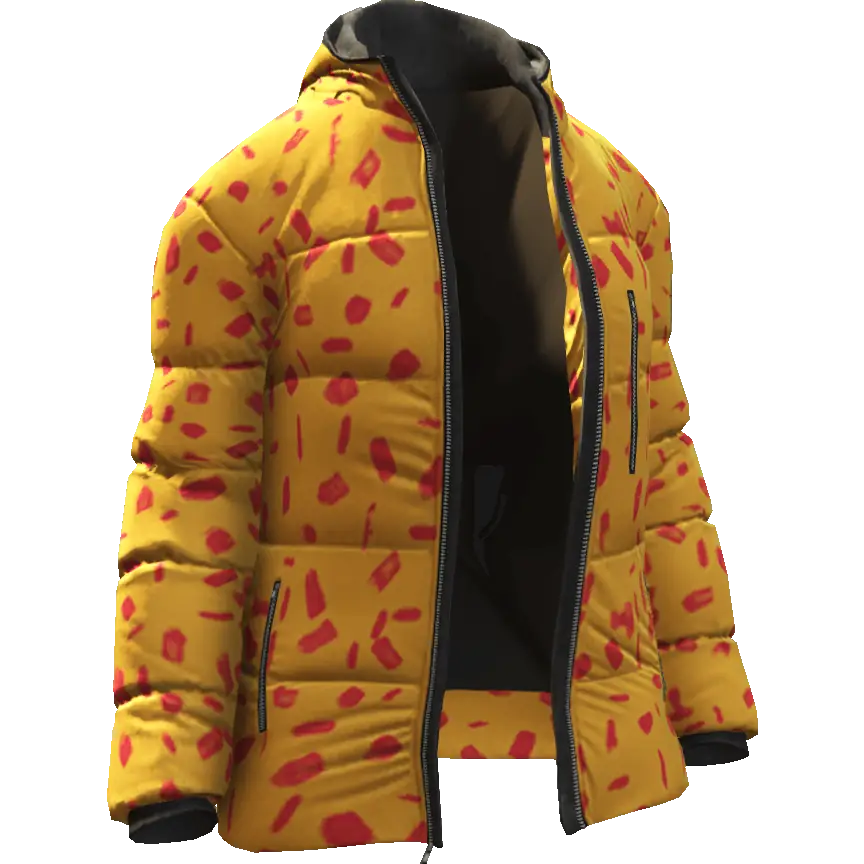 Разноцветная открытая куртка