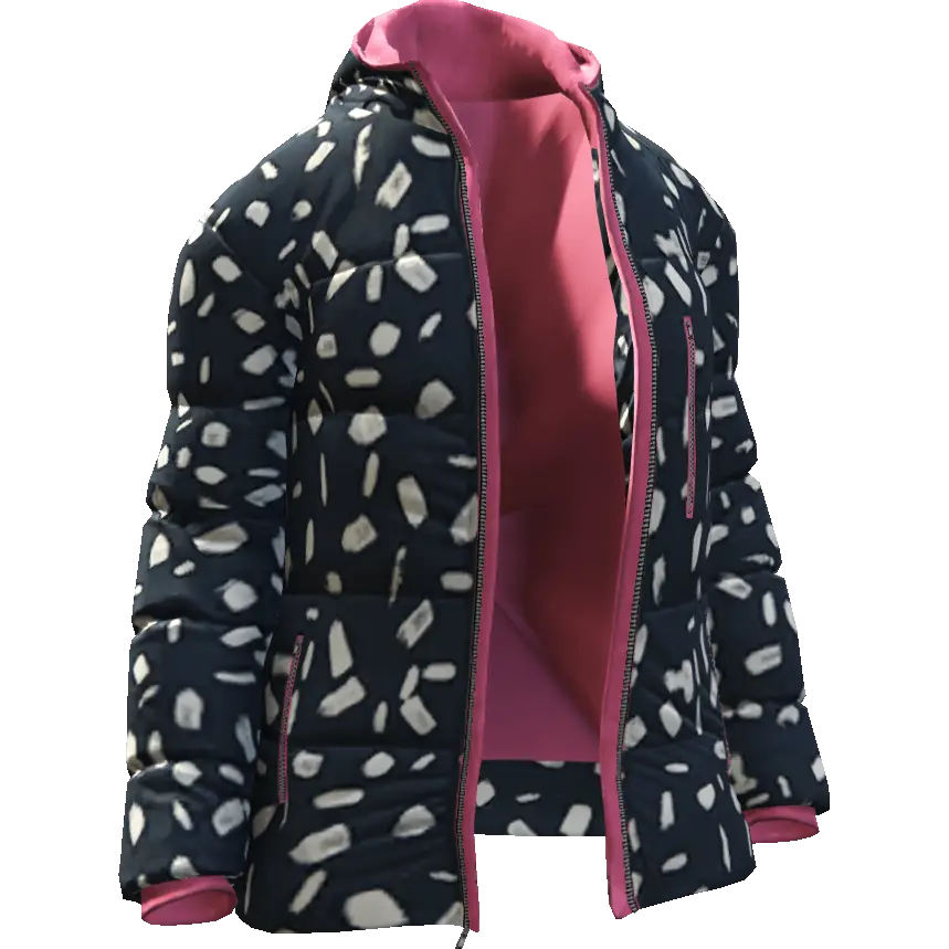 Разноцветная открытая куртка