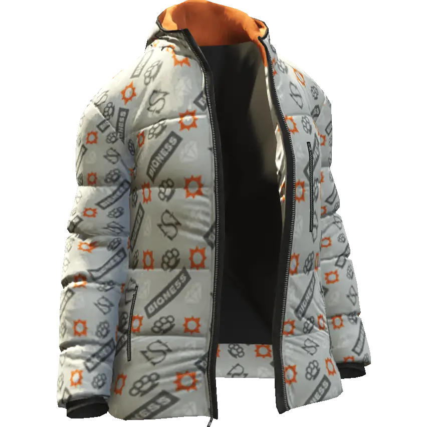 Разноцветная открытая куртка