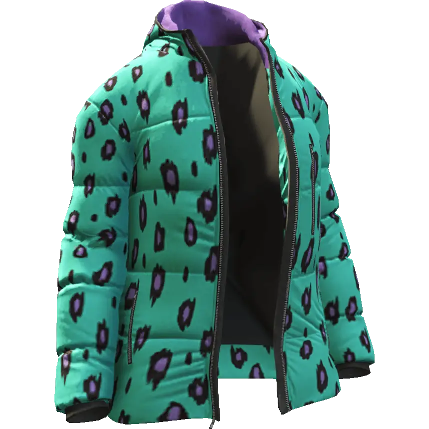 Разноцветная открытая куртка