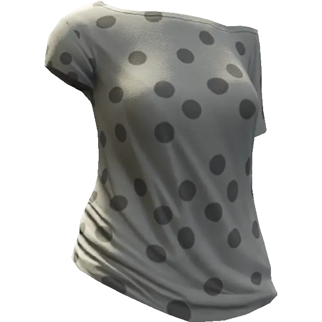 Футболка с оголенным плечом