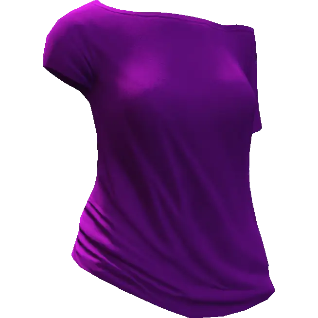 Футболка с оголенным плечом