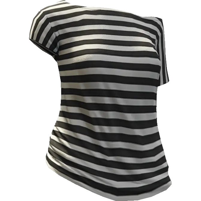 Футболка с оголенным плечом