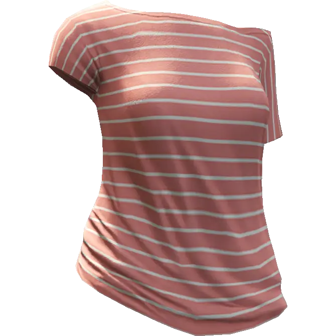 Футболка с оголенным плечом