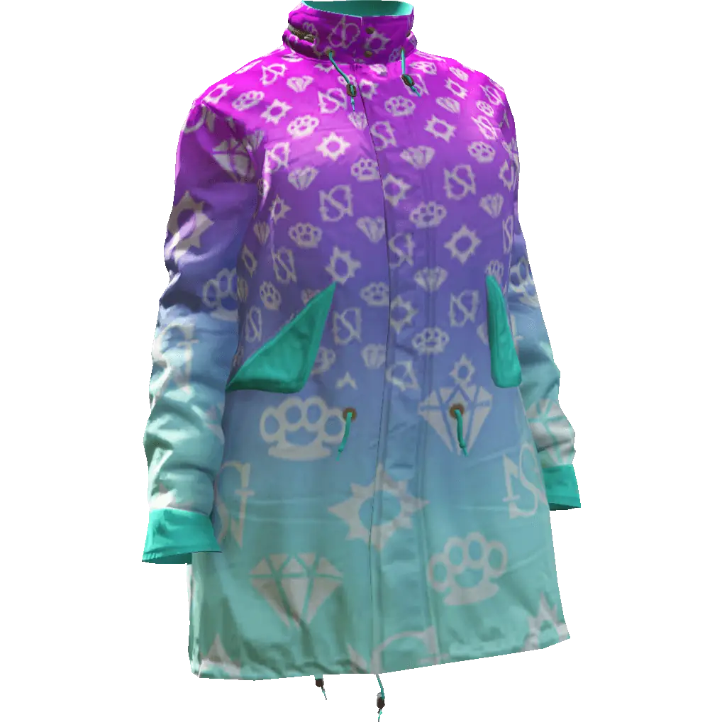 Разноцветная куртка 'Diamond' №1