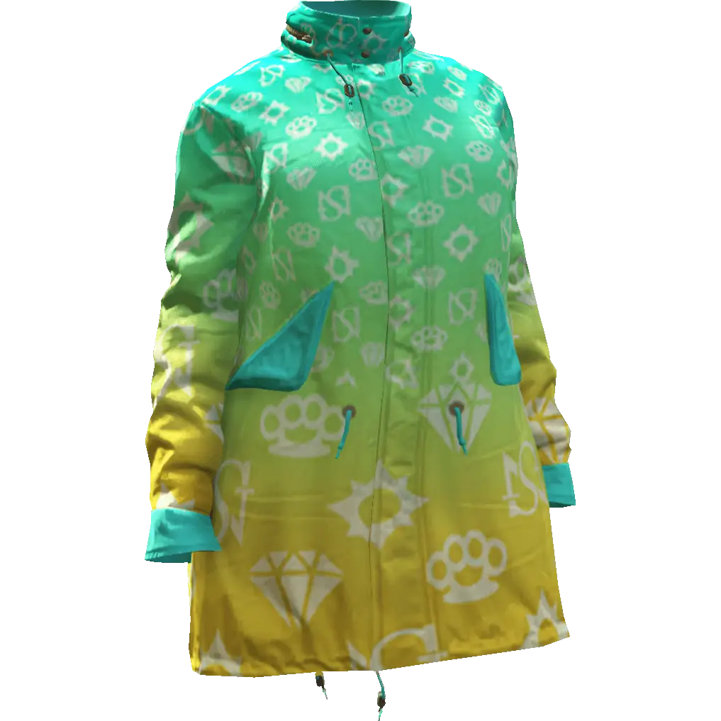 Разноцветная куртка 'Diamond' №1