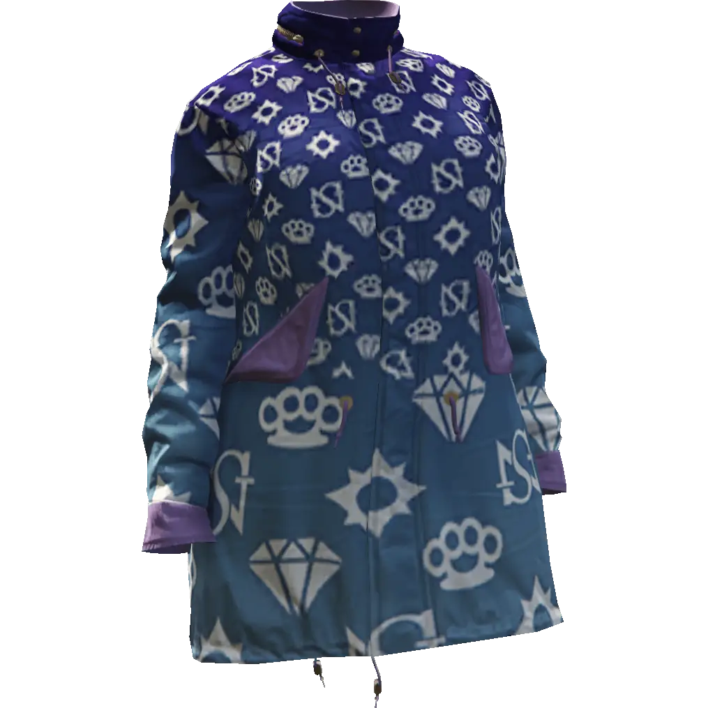 Разноцветная куртка 'Diamond' №1