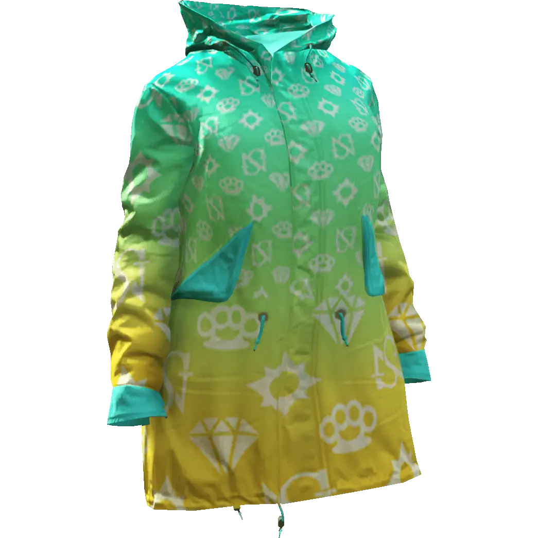 Разноцветная куртка 'Diamond' №2