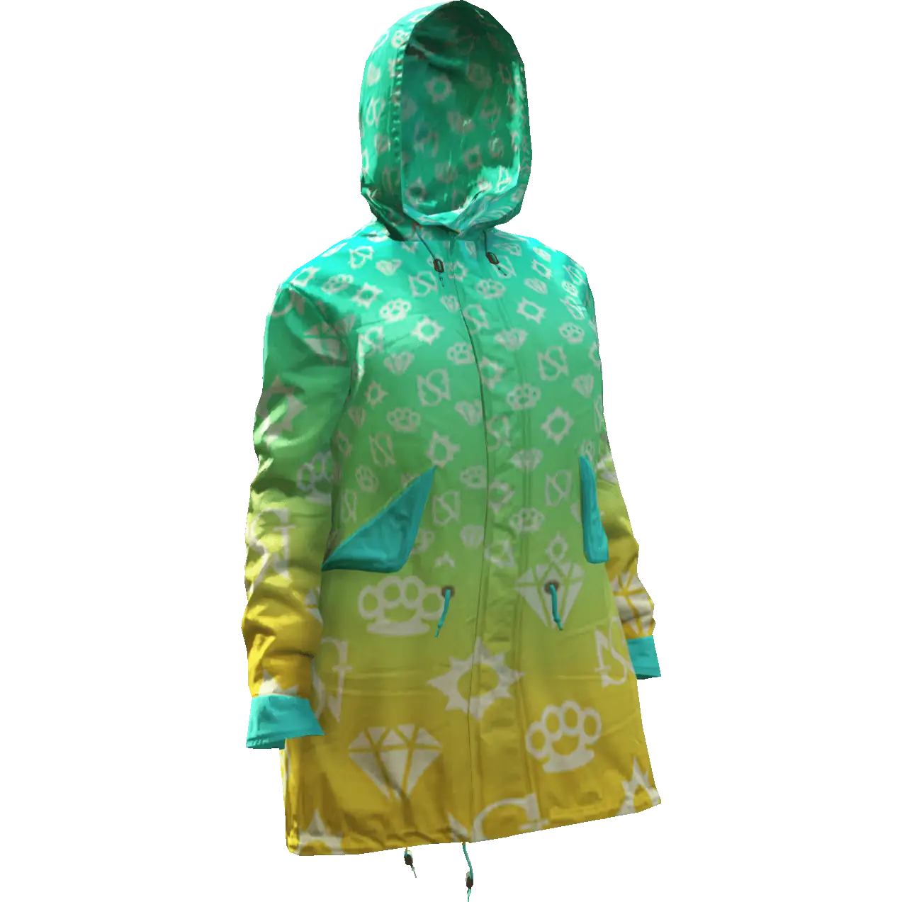 Разноцветная куртка 'Diamond' №3