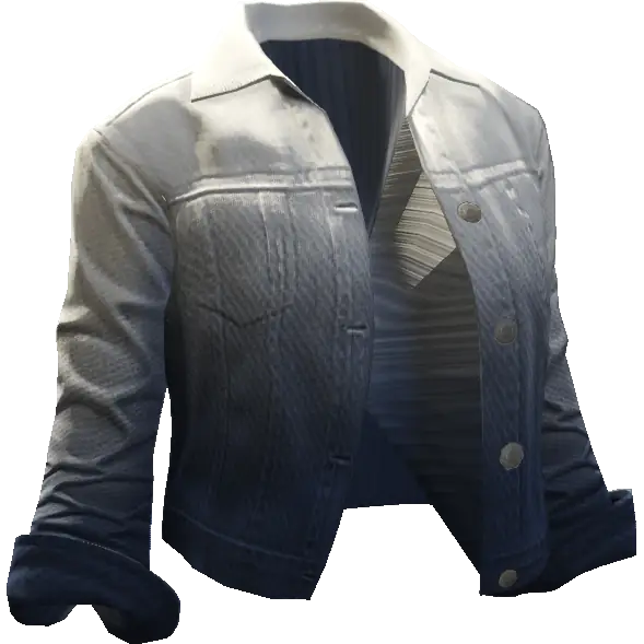 Джинсовая куртка двухцветная