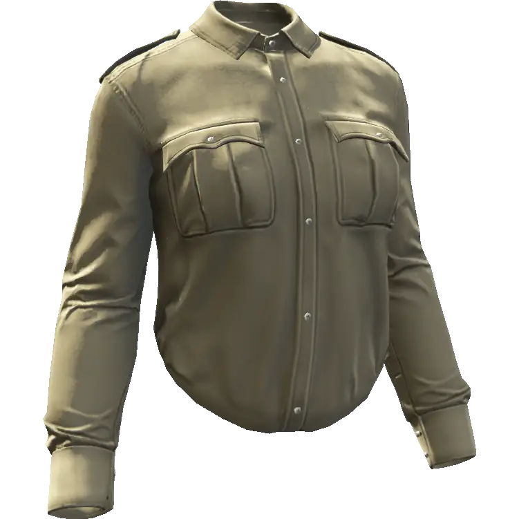 Рубашка деловая длинная