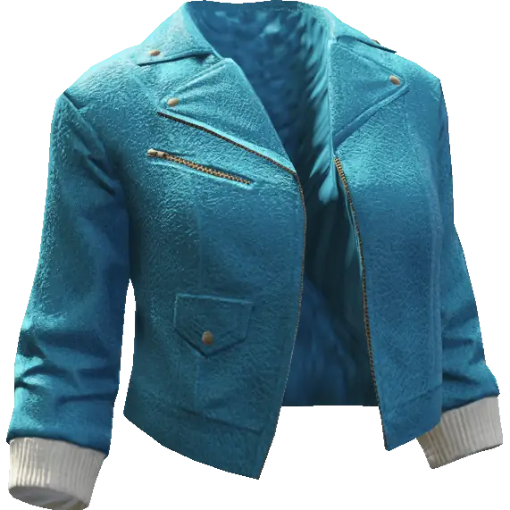 Укороченная кожаная куртка 