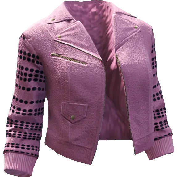 Укороченная кожаная куртка 