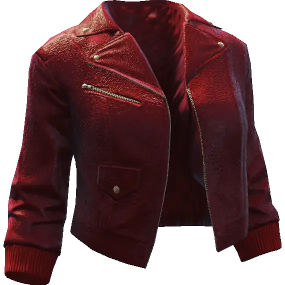 Укороченная кожаная куртка 