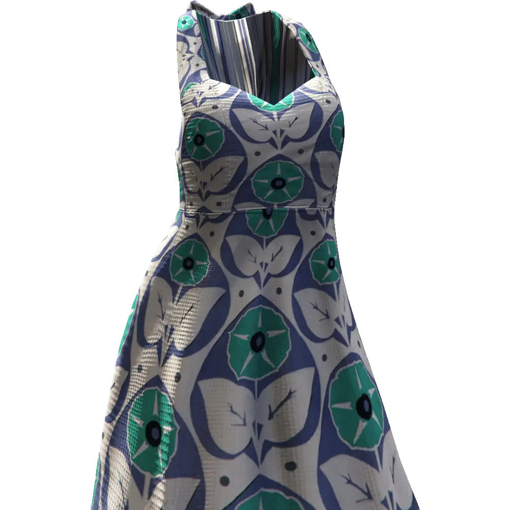 Платье с цветами