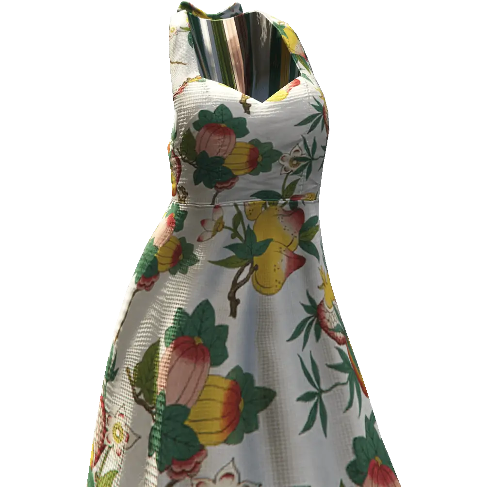 Платье с цветами