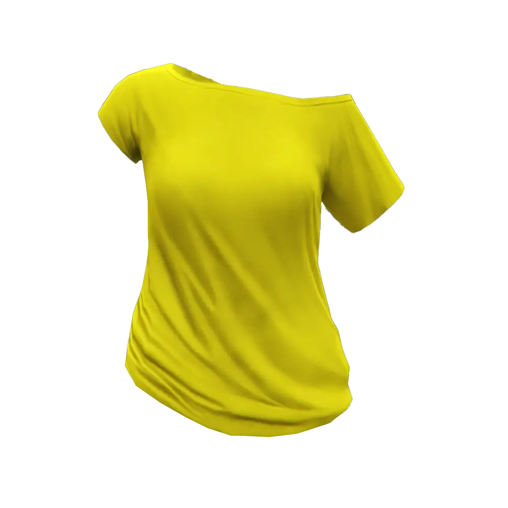 Футболка с оголенным плечом