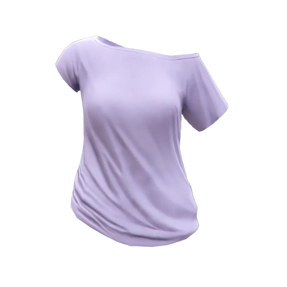 Футболка с оголенным плечом