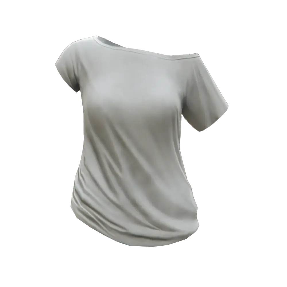 Футболка с оголенным плечом