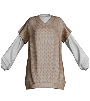 Платье Vest Brown [2672]