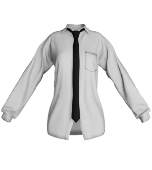 Рубашка Necktie White [2792]