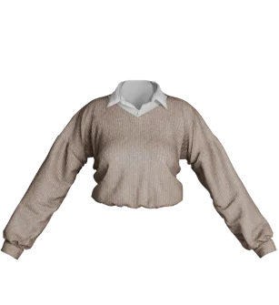 Рубашка со свитером Gorilla Beige [2939]