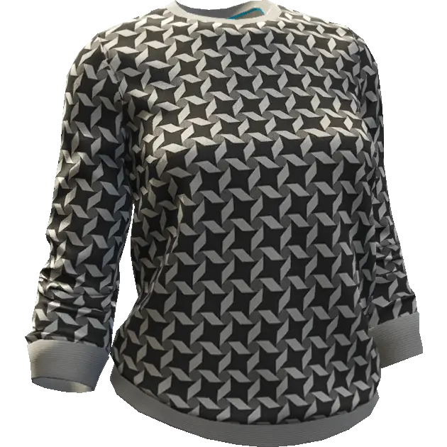 Свитер в ромбик