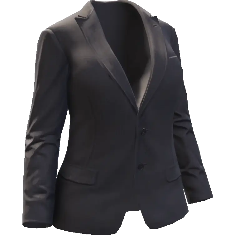 Закрытый пиджак с пуговицами