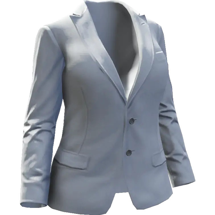 Закрытый пиджак с пуговицами