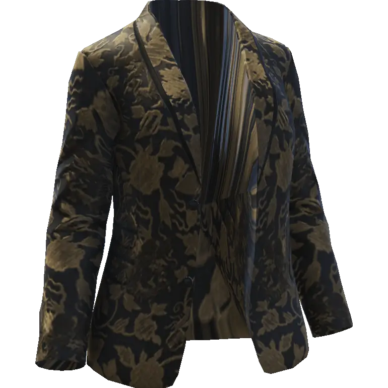 Открытый пиджак с узорами