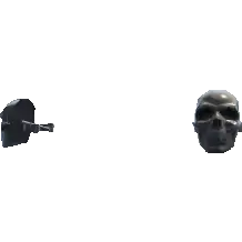 Серьга 'Череп' №2