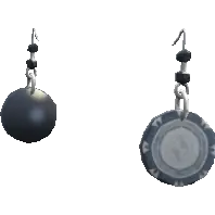 Серьга 'Фишка'