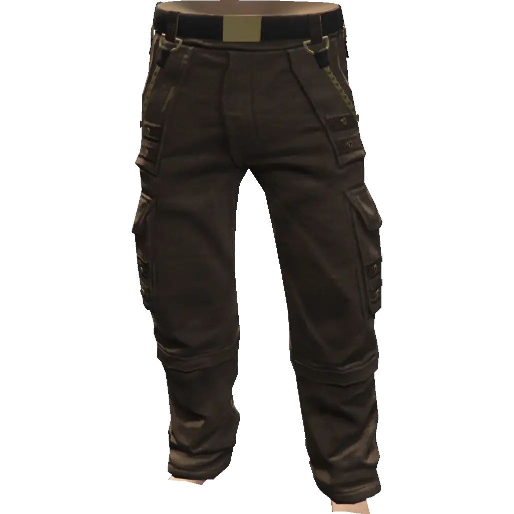 Свободные штаны с цепями