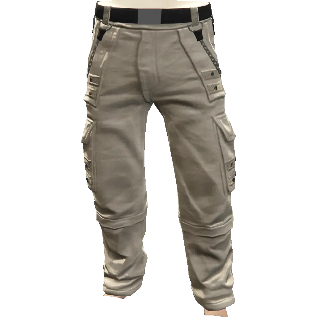 Свободные штаны с цепями