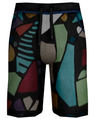 Шорты Yuhwas Black Ornament [1747]