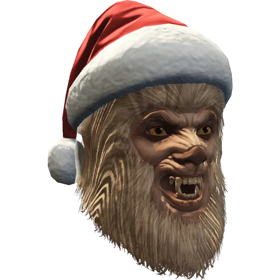 Йети с шапкой Санты