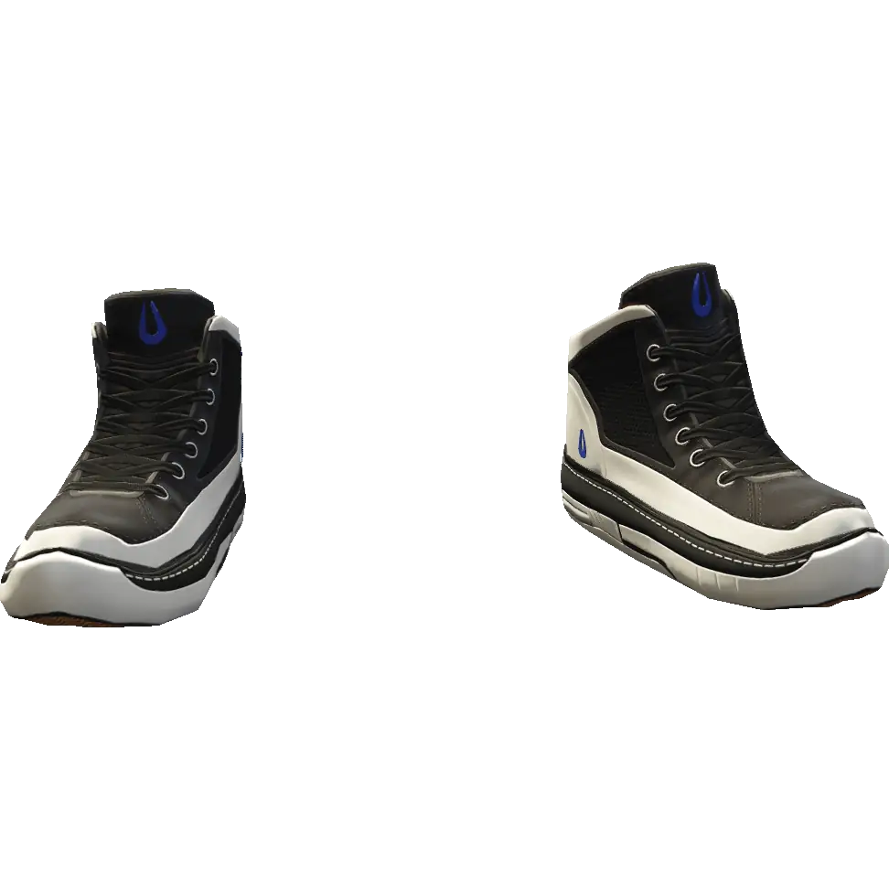 Кроссовки высокие двухцветные