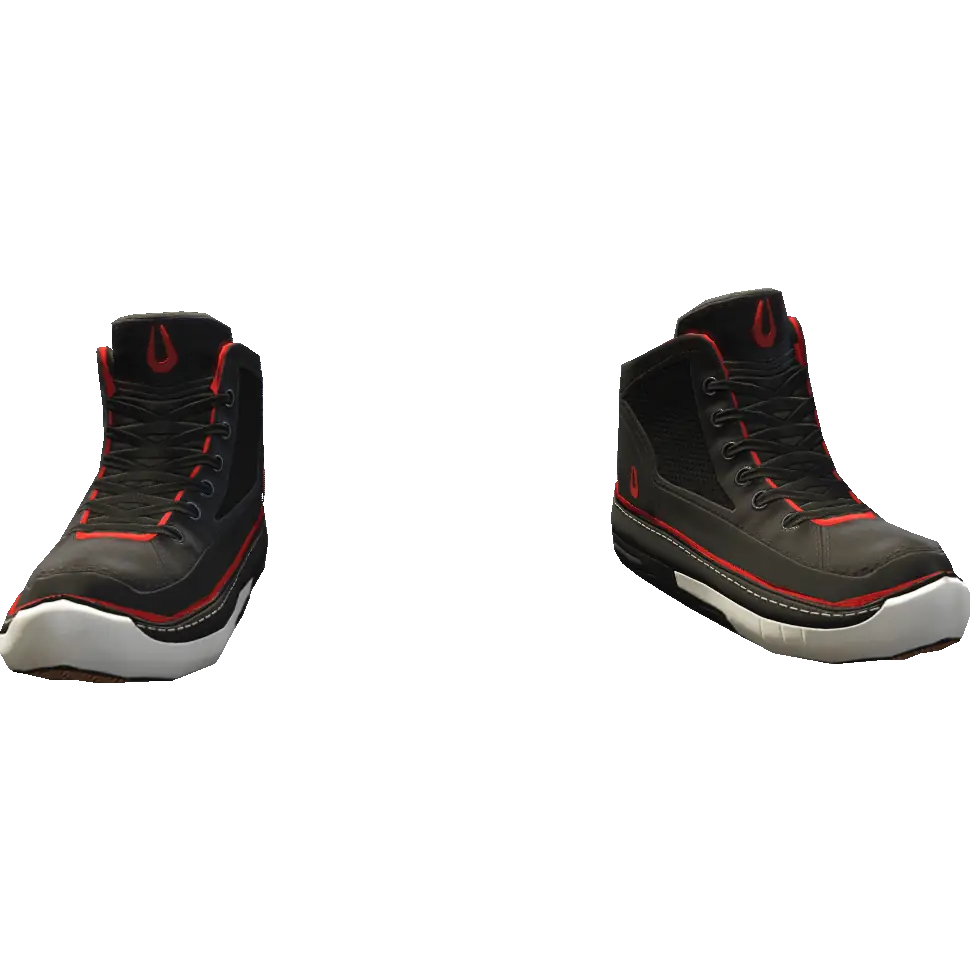 Кроссовки высокие двухцветные