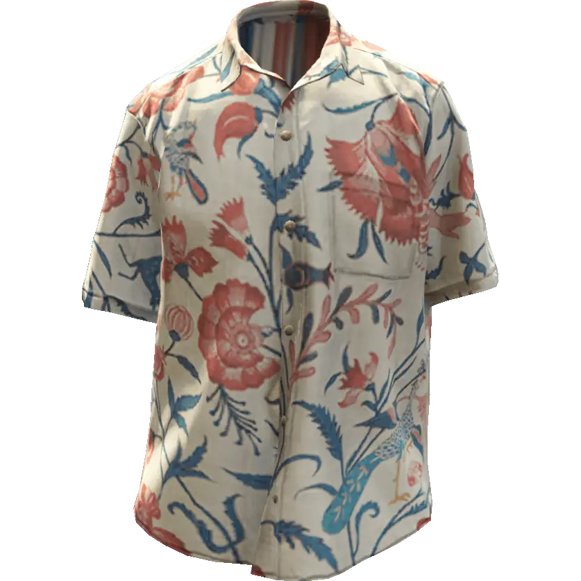 Рубашка с цветами