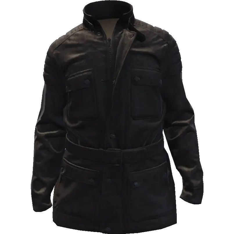 Куртка потертая кожаная